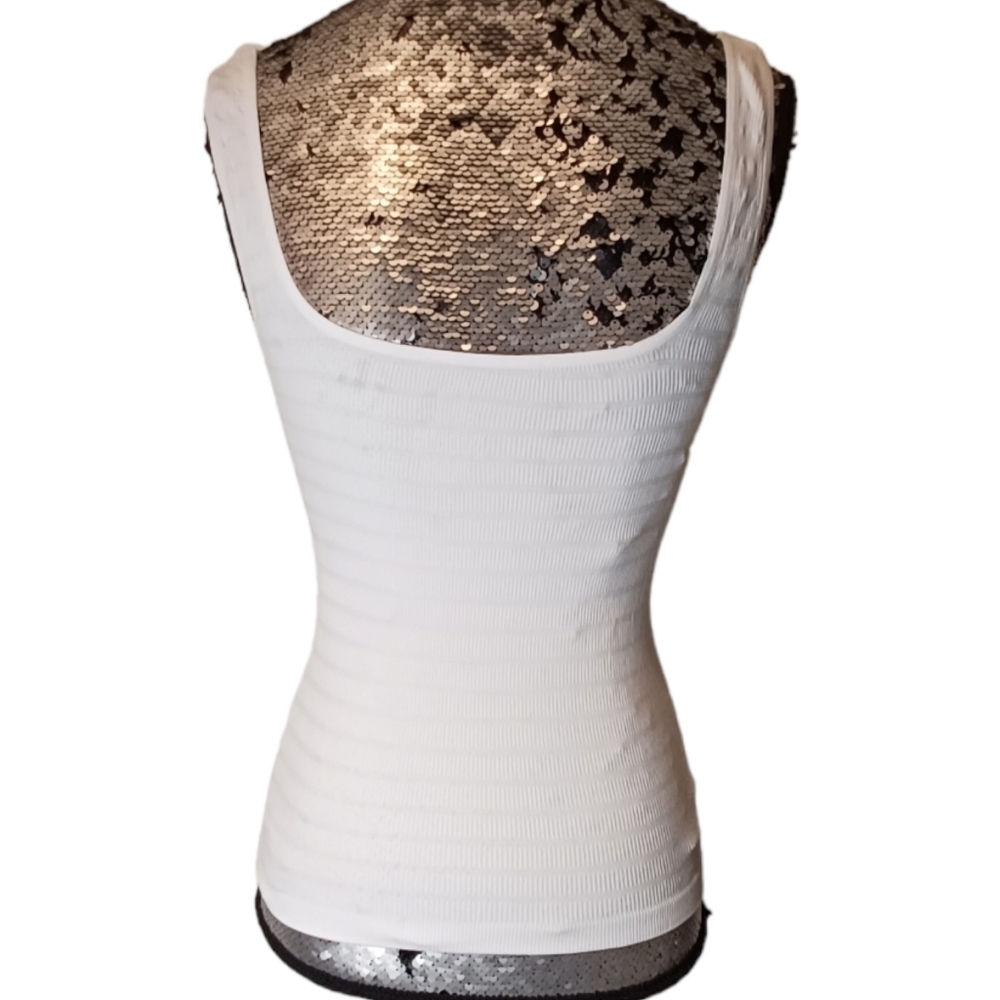 Free People Intimately White Stretchy Ribbed Tank Top - Picture 3 of 8